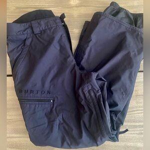 Black Burton snowboard pants.  Size Large.